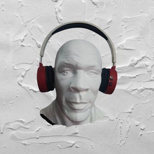 Mike Tyson Headphone Stand - 3D Printed Legendary Boxer Bust, Unique Sports Gaming Headset Display Stand for Fans and Collectors Gift