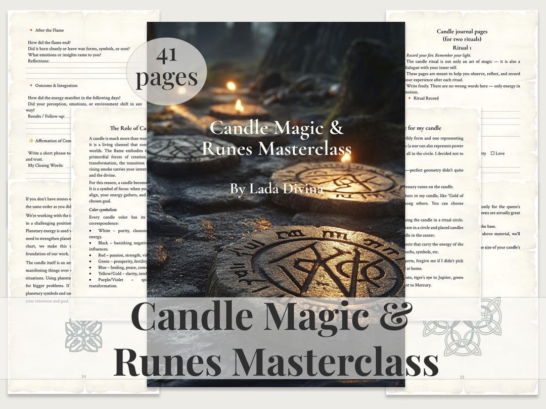 Candle Magic & Runes Guide – Fire Rituals, Rune Meanings, Spellwork ...