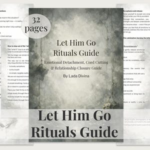 Ritual "Déjalo ir" (PDF): Hechizo para cortar el cordón umbilical y desapego emocional para cerrar una relación.