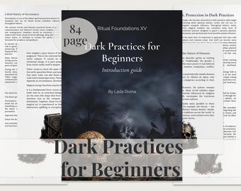 Magia Negra para Principiantes (PDF) / Guía de Magia Oscura / Nigromancia y Prácticas Ocultas / Grimorio de Protección Espiritual