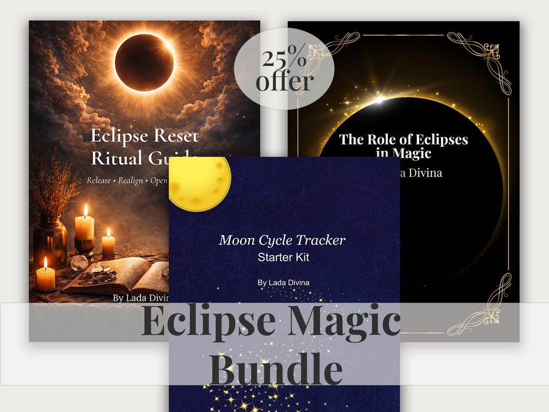 Eclipse Magic Bundle – Ritual Guide, Moon Tracker (A4 PDF) - Etsy