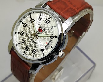 Refurbished Seiko 5 Automatic Men’s Watch Silver Dial Japan Made Mechanical 36mm
