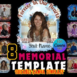 In Loving Memory TShirt Design Shirt PNG Template, Funeral Background, Heavens Stairway, Memorial Canva Designs, Funeral and Celebration Png