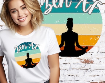 Funny Zen Meditation T-Shirt: Boho Yoga, Relaxed Vibes