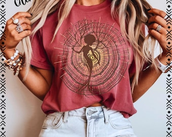 Tree of Life Shirt: Comfort Colors Spiritual Mandala Graphic Tee