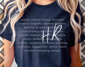 Gift for HR, Human Resources People Operations Gift, Graphic Tee Bella Canvas 3001 Unisex Casual Work Conference T-Shirt