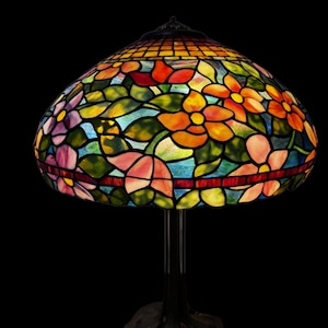 Lampe en verre teinté Blossom Burst