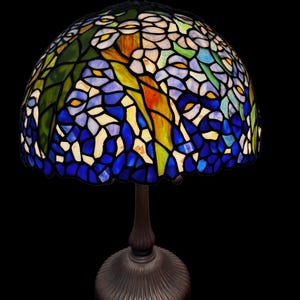 Lampe mosaïque Blue Blossom