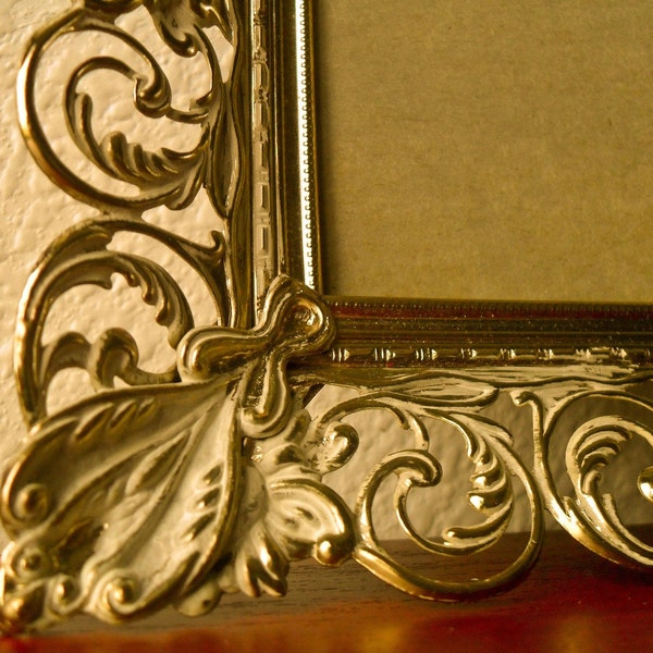 Ornate and golden vintage frame