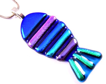 Dichroic Glass Hair Clip 12 12mm Blue Cobalt Green Teal Verdigris Purple Geometric Patterned Patchwork Round Fused Glass Metal Snap Clip