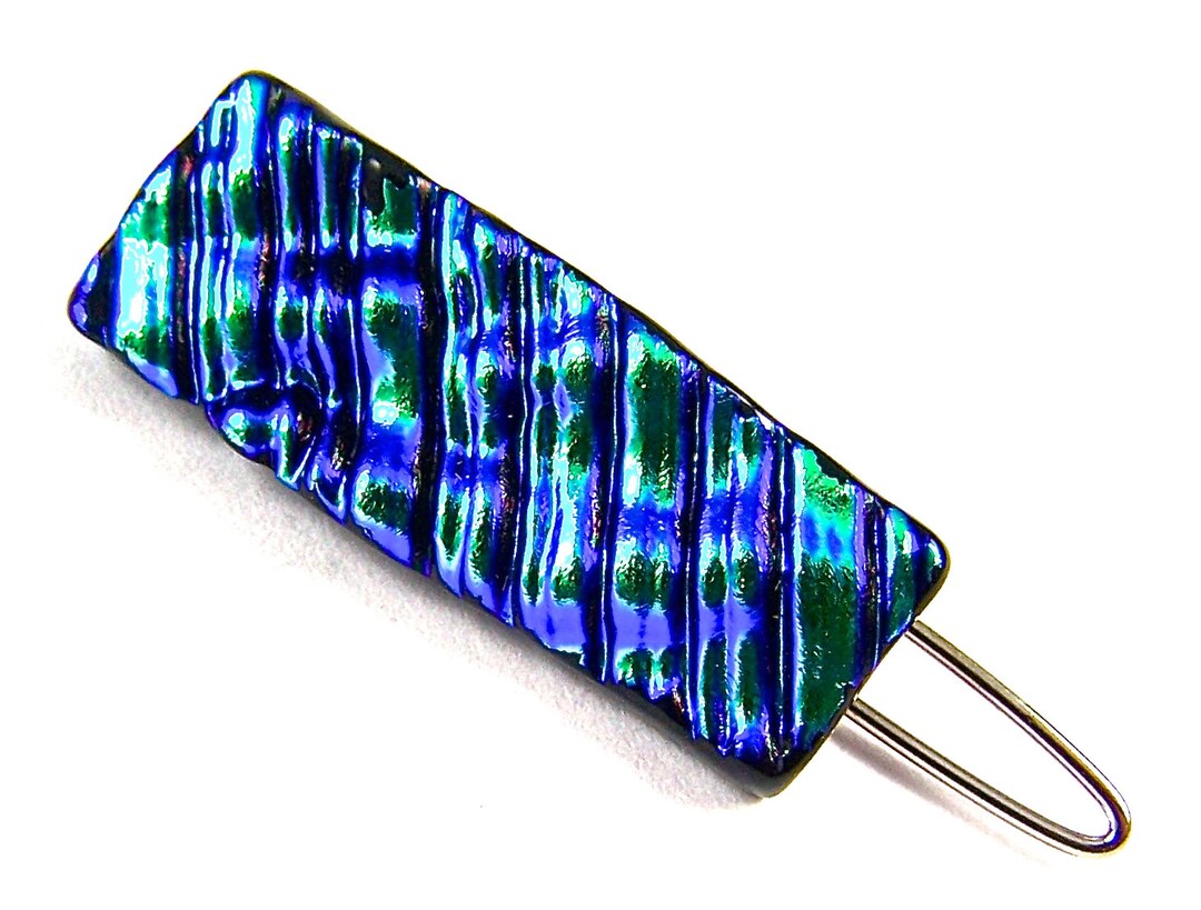Dichroic Glass Barrettes - XS 1