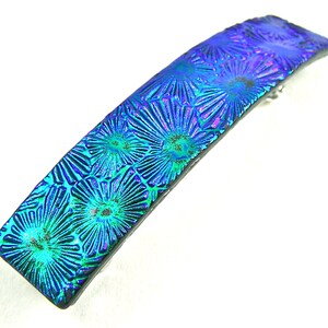 Dichroic Glass Barrette - 3.5 display picture 3