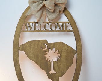 Wooden Welcome Door Hanger – Handmade & Ready to Hang