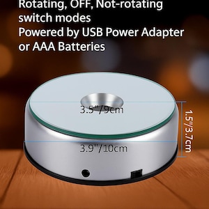 LED Rotating Display Stand with Color Changing Lights