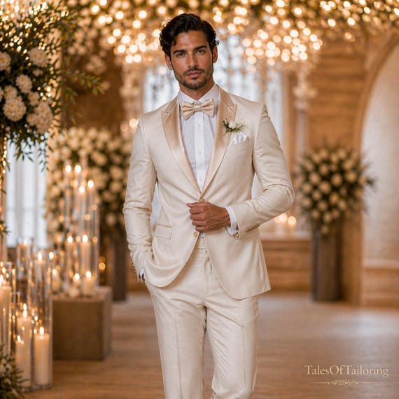 ivory wedding dress with white groom shirt Ivory A Line Wedding Dress with Halter Neck and Open Back Sleeveless Ball Gown Wedding Dress Plus Size Size 22W / Dress