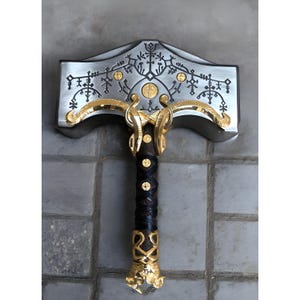 Handmade Viking Mjolnir Hammer: God of War Inspired Replica