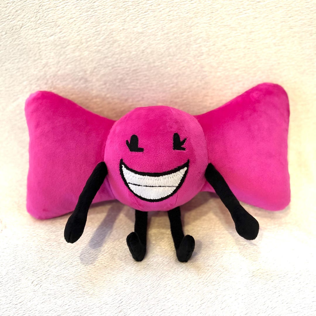 Bow Plush Toy.inanimate Insanity Soft Toy.fan Art Plushie. - Etsy