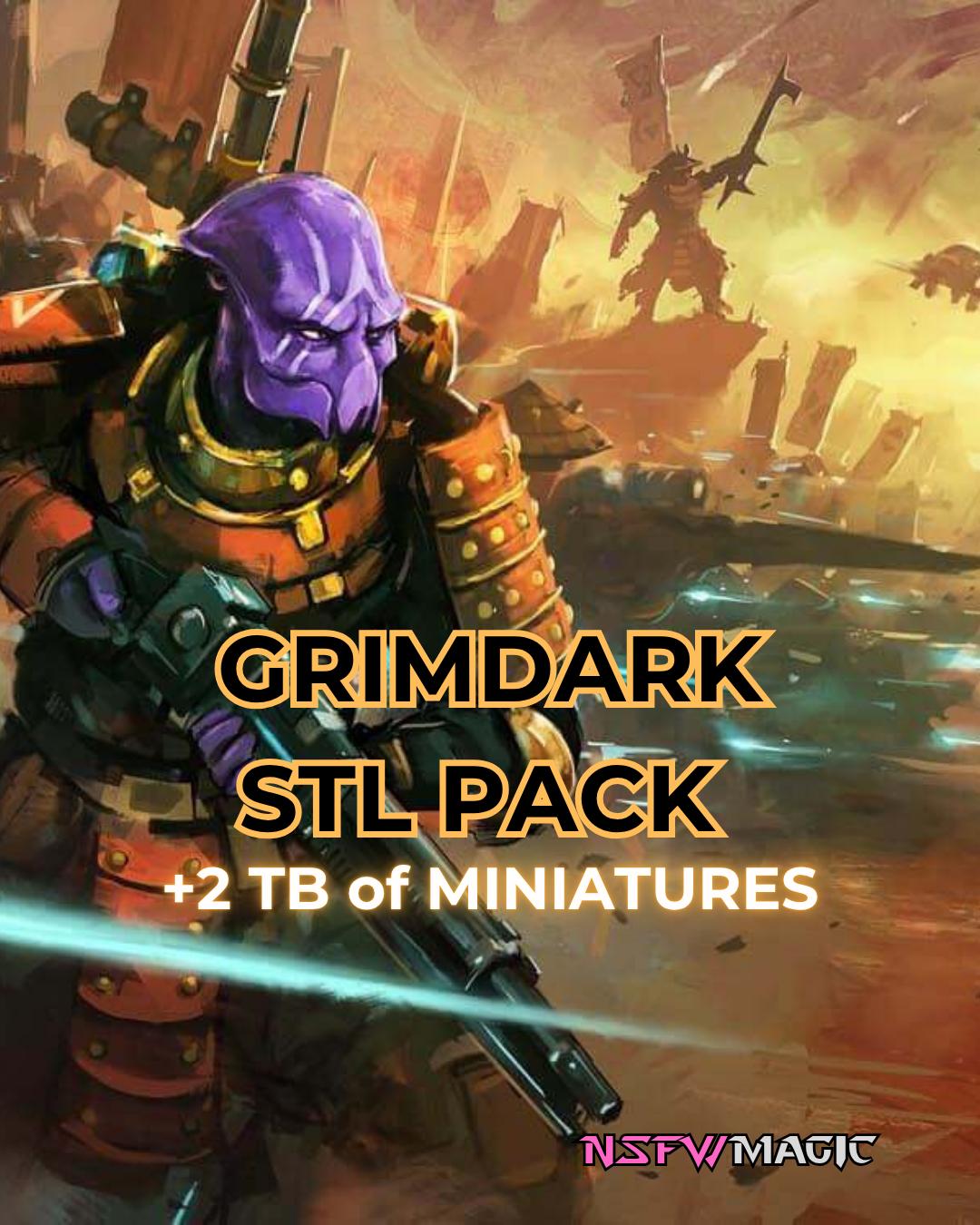 GRIMDARK STL Pack | +2 TB of Miniatures | Google Drive