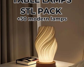 Table Lamps STL Pack (Modern & More) | Google Drive