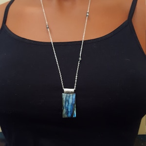 Blue Labradorite Pendant