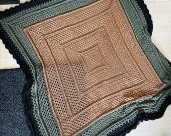 Wzór na koc szydełkowy – prosty samouczek w formacie PDF dla początkujących i zaawansowanych – cyfrowy plik PDF do pobrania – angielski z warunkami w USA