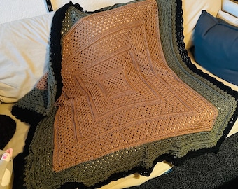 Crochet pattern for a bedspread - Instructions for crocheting a baby blanket - Crochet pattern for beginners and advanced crocheters - PDF DOWNLOAD German