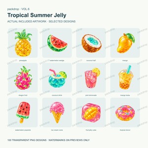 Tropical Summer Jelly Vol.6 - 02-actual-gallery. Watermarked preview; purchased artwork has no watermark.