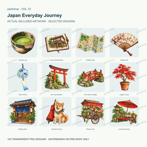 Japan Everyday Journey Vol.10 - Actual PNG artwork samples 2. Watermarked preview; purchased artwork has no watermark.