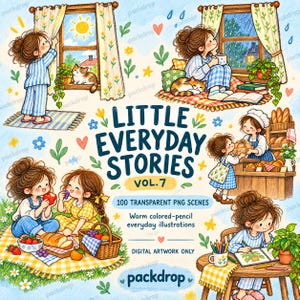 Little Everyday Stories Vol.7 - Little Everyday Stories collection cover. Watermarked preview; purchased artwork has no watermark.