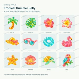 Tropical Summer Jelly Vol.6 - 03-actual-gallery. Watermarked preview; purchased artwork has no watermark.
