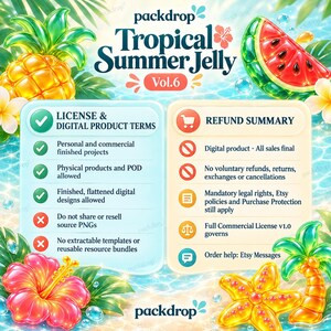 Tropical Summer Jelly Vol.6 - 10-terms. Watermarked preview; purchased artwork has no watermark.