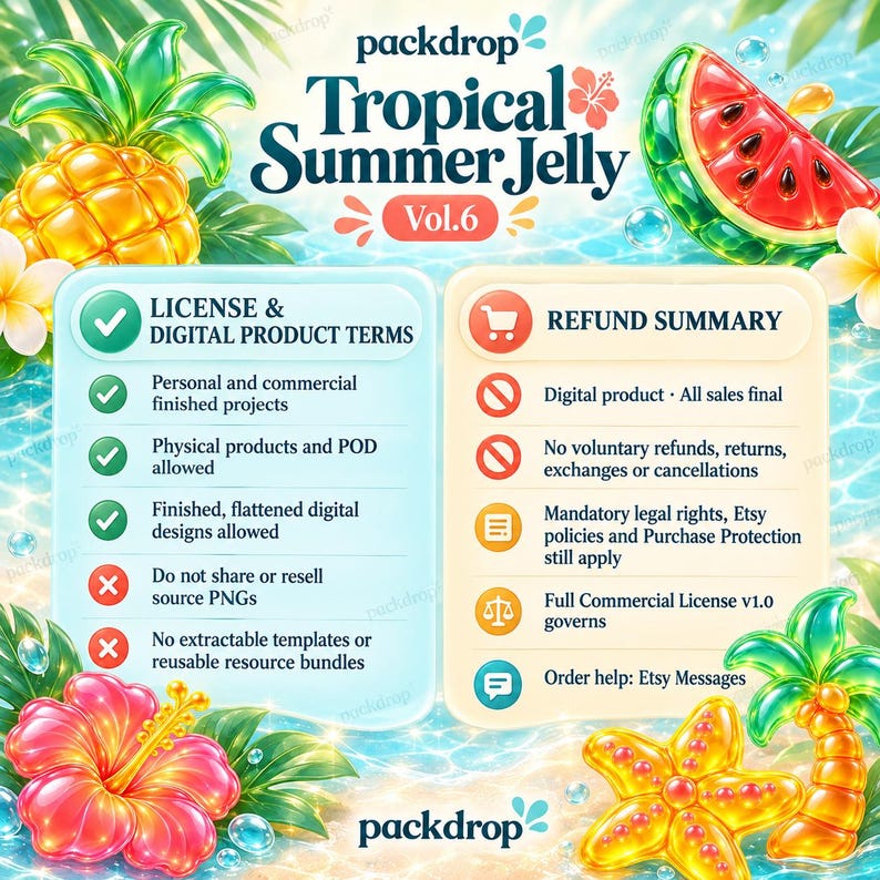 Tropical Summer Jelly Vol.6 - 10-terms. Watermarked preview; purchased artwork has no watermark.