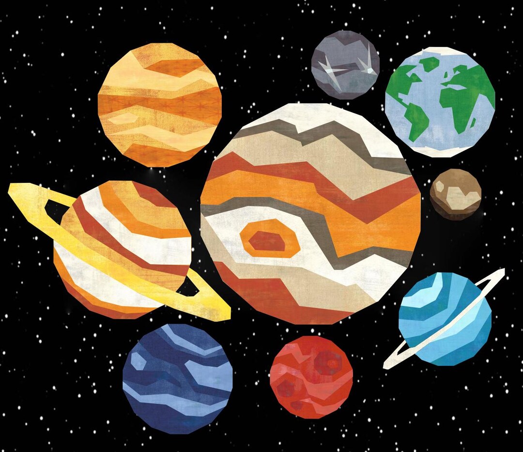 Solar System Floppa Solar System, Planets, Space, 9 FPP Blocks Templates, Scrap Buster (a4 ...