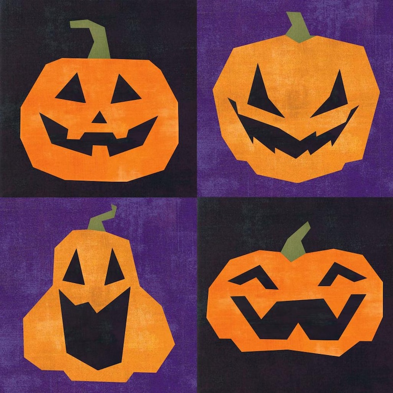 8 Pumpkin Block - Etsy UK