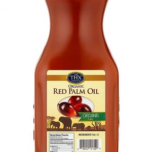Rode biologische palmolie 64 oz … Rode palmolie voor koken: natuurlijke Afrikaanse palmfruitolie, authentieke pure rode olie voor stoofschotels, soepen en sauzen.