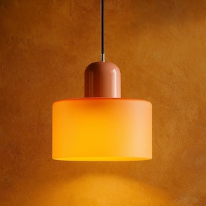 Suspension moderne en vitrail, lampe suspendue unique pour décoration bohème, plafonnier coloré pour la maison