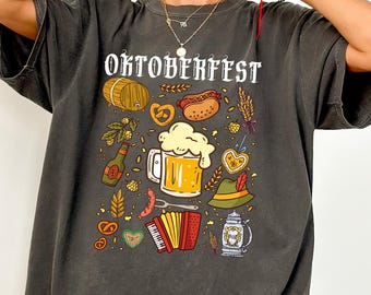 Comfort Colors® Oktoberfest Beer Festival Shirt: German Prost T-Shirt, Drinking Team Tee, Bavarian Costume Tees