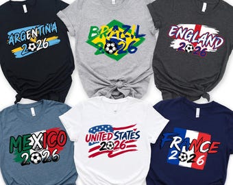 Custom World Championship 2026 Shirt, Soccer World Tournament Tee, International Game Day Tees, Match Day Gift, Usa Canada Mexico Football