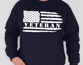 American Flag Veteran Sweatshirt, Veterans Day Sweatshirts, Patriotic Sweatshirt, USA Flag Sweater, Gift For Veterans, Veterans Day Gift