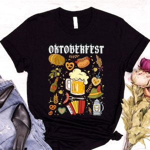 Oktoberfest 2025 Shirt: German Beer Festival Party T-Shirt, Bavarian Costume Tees