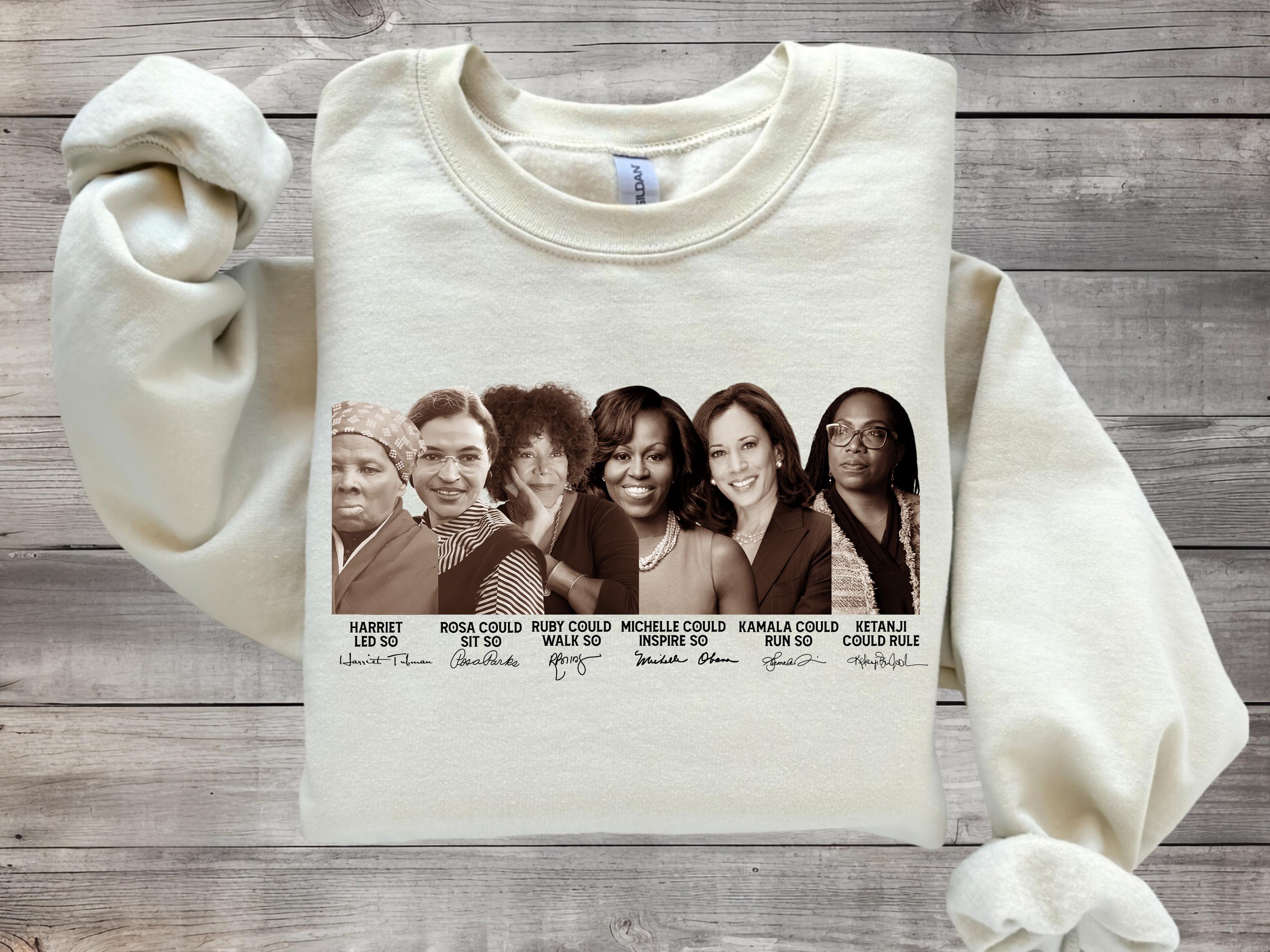 Black Women History Sweatshirt, Activist Names Crewneck, Harriet Rosa ...