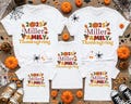 Personalized Family Thanksgiving Shirts, Pumpkin Season Autumn T-shirts, Family Matching Turkey Tees, Thanksgiving Family Reunion Shirt