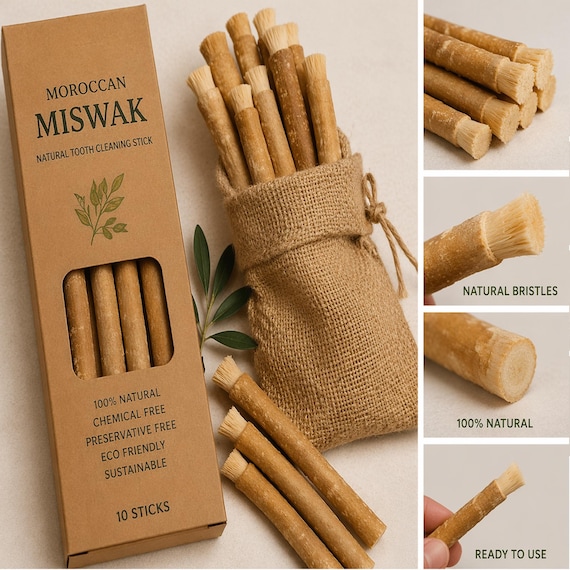 Miswak Stick Natural Toothbrush | Organic Dental Care | Herbal