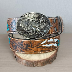Eagle Belt Buckle | Western Cowboy Belt Buckle | Personalized Hidden Design Belt Buckles | Trendy Belt Buckles | Gifts for Him