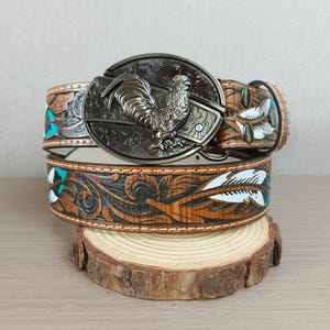 Rooster Belt Buckle | Western Cowboy Belt Buckle | Personalized Hidden Design Belt Buckles | Trendy Belt Buckles | Gifts for Him