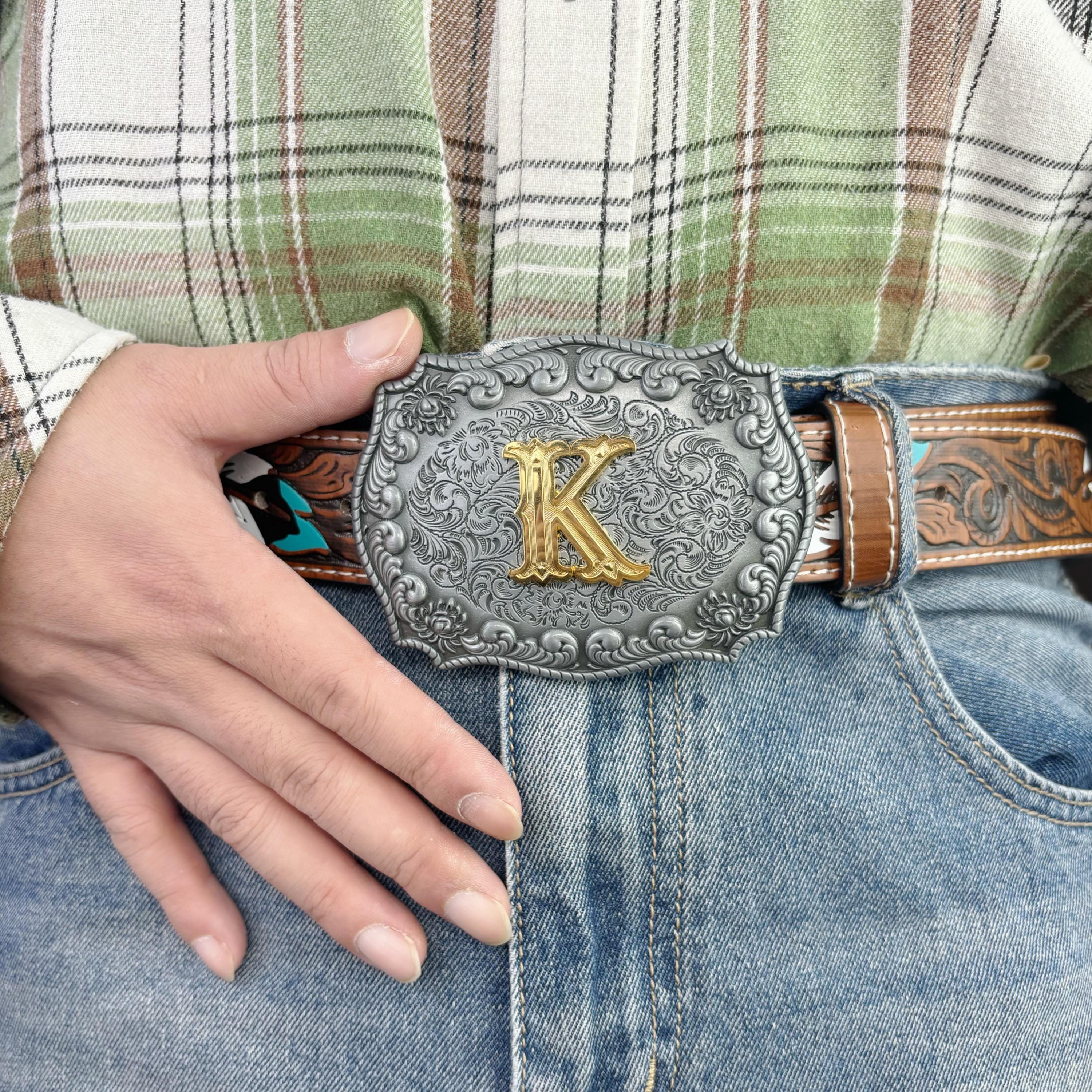 Letter K Belt Buckle - Etsy display picture 1