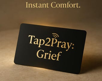 Grief Prayer NFC Card | 50 Bible Verses, Sympathy Gift