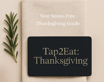 Thanksgiving Planner & Cooking Timeline | Stress-Free Dinner Guide | Turkey Calculator + Grocery List | Host Gift
