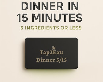 Family Meal Planner NFC Card: Auto-Generated Menus & Smart Grocery Lists