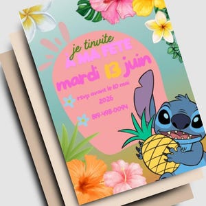 carte d'invitation stitch!